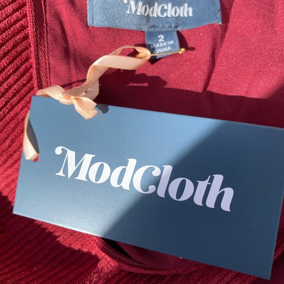 Modcloth Utmost Allure Corduroy A-Line Dress Size 2 - Picture 14 of 15